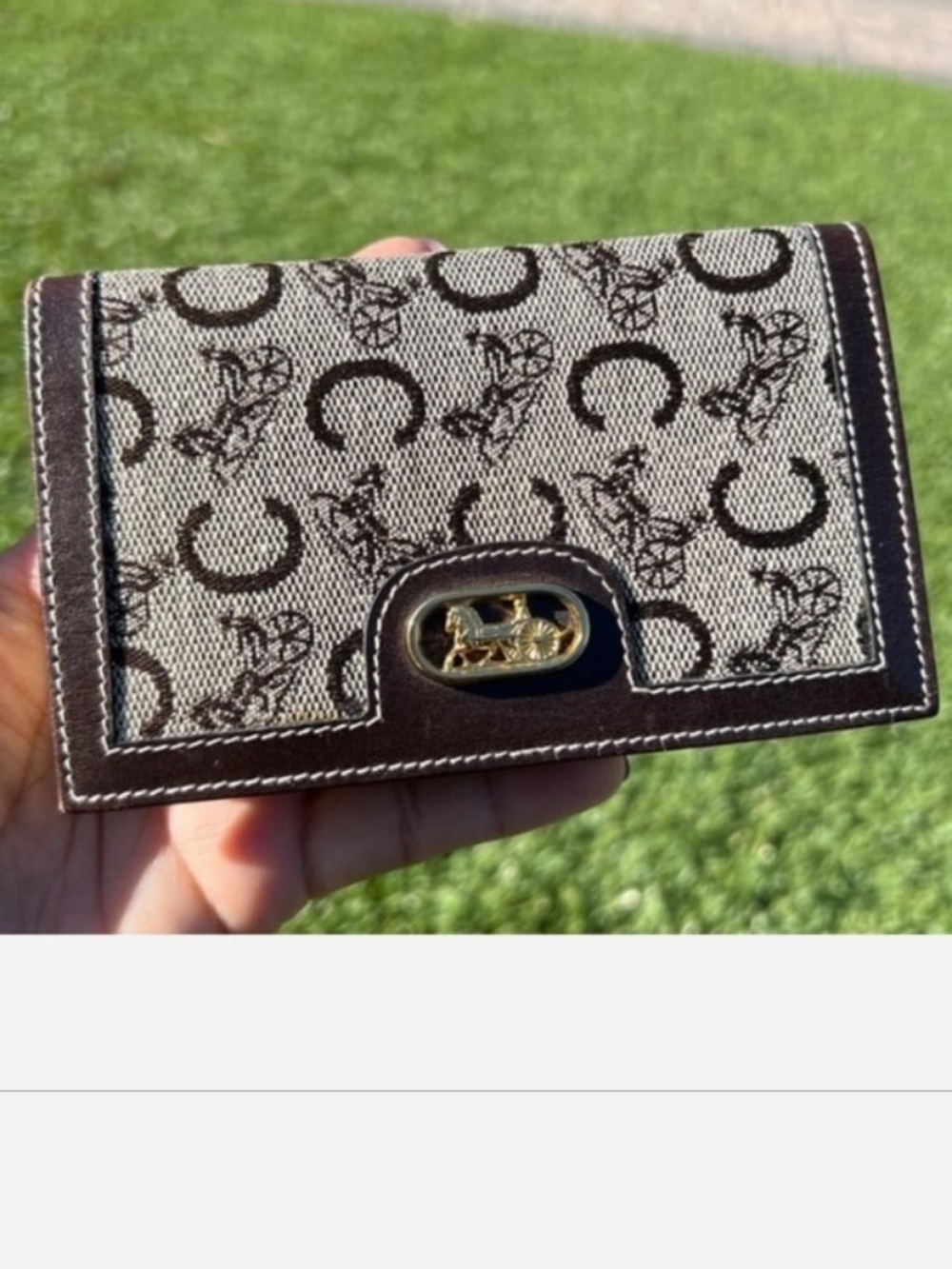 Celine Vintage Address Book/Notebook Signature Canvas & Leather Stunning Condit